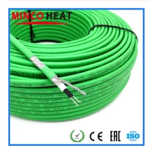 Water-proof Inside& Outside Pipe Warming Freeze Protection, Roof Snow Melting 220V 17W/m Self Regulating Heating Cable