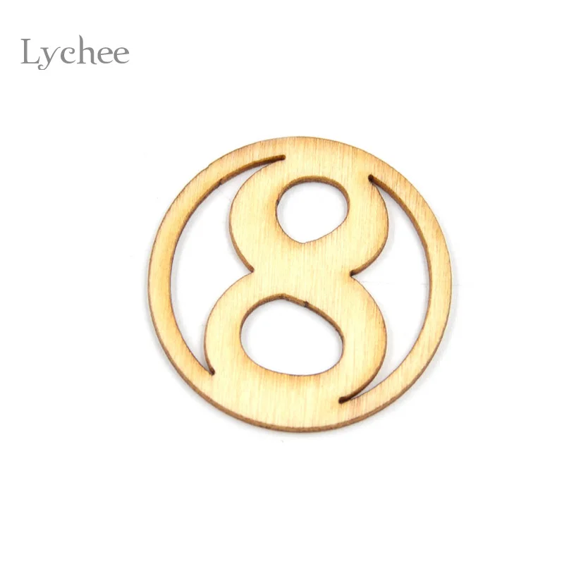 Lychee 1 набор деревянных фигурок 1-31 украшения для скрапбукинга украшения для дома наклейки DIY ручной работы