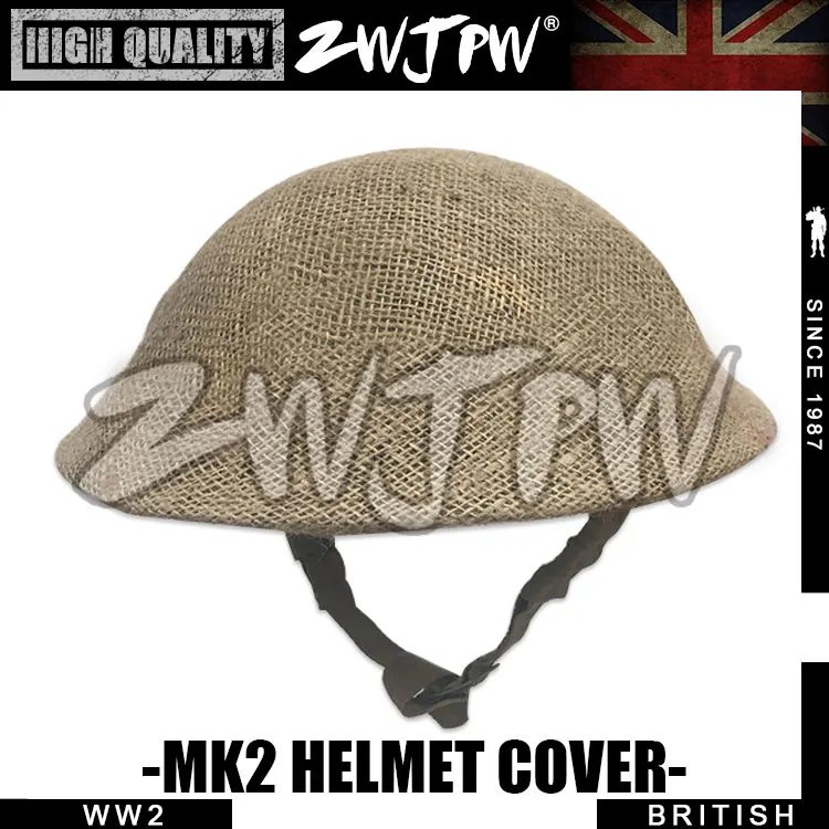 WW2 UK British mk2 льняной сетчатый чехол для шлема высокого качества UK/407101|helmet cover|cover