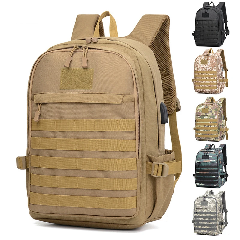 Canvas Tactical Backpack Usb Laptop Military Backpack Waterproof Army