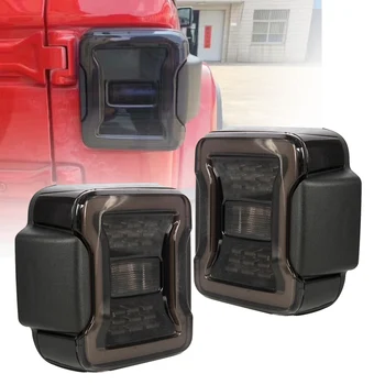 

Car Light Smoke led tail lamp For Jeep Wrangler JL 2018 2019 Rear Lamps Brake Reverse light Daytime Running Lights