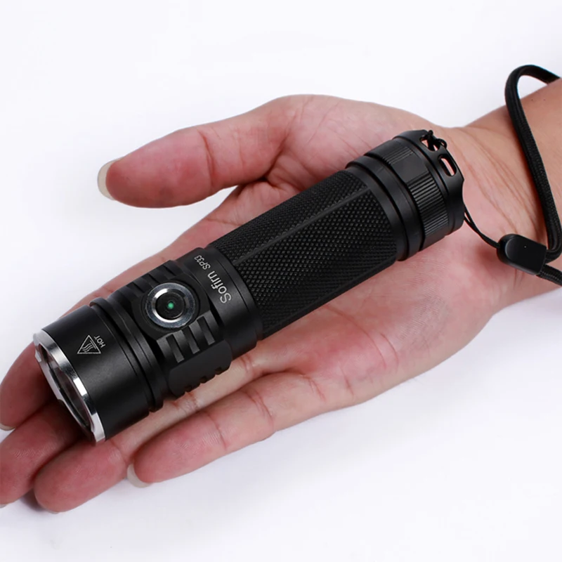 Sofirn SP33 светодиодный фонарь мощный 3000lm IPX8 26650 18650 CREE XHP50.2 портативный индикатор