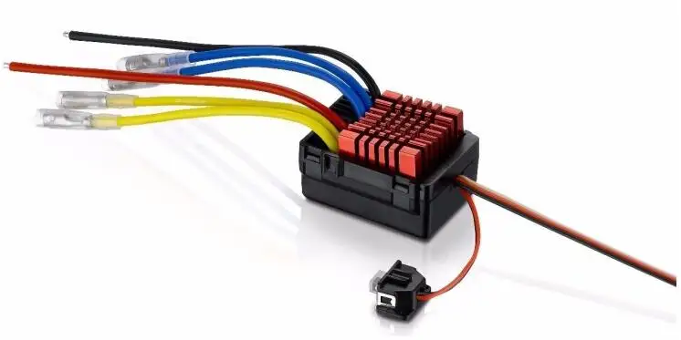 Водонепроницаемый регулятор скорости Hobbywing quirun WP 880 Dual Brushed 80A 2-4s 6V/4A BEC ESC для
