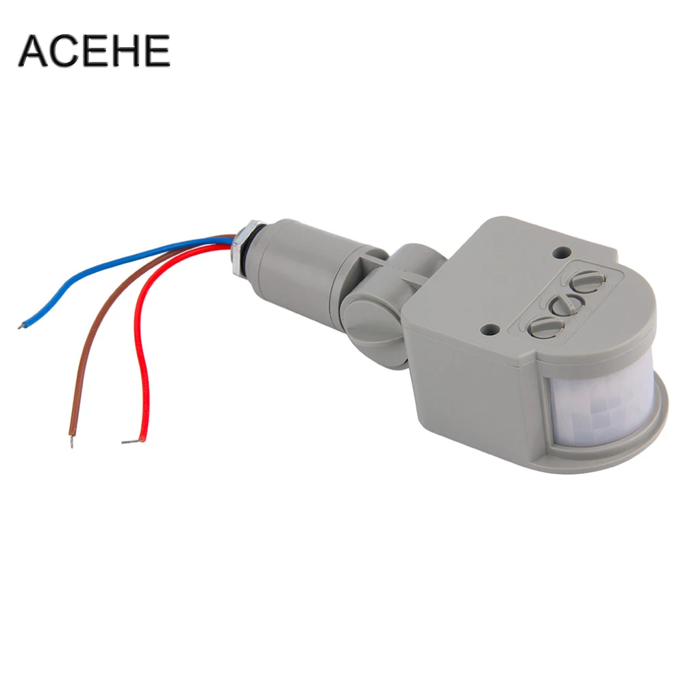 

ACEHE Outdoor Motion Sensor Switch 220V 12V Wall Light Lamp LED PIR Infrared Motion 180 Degree Rotating Switch Sensor Detector