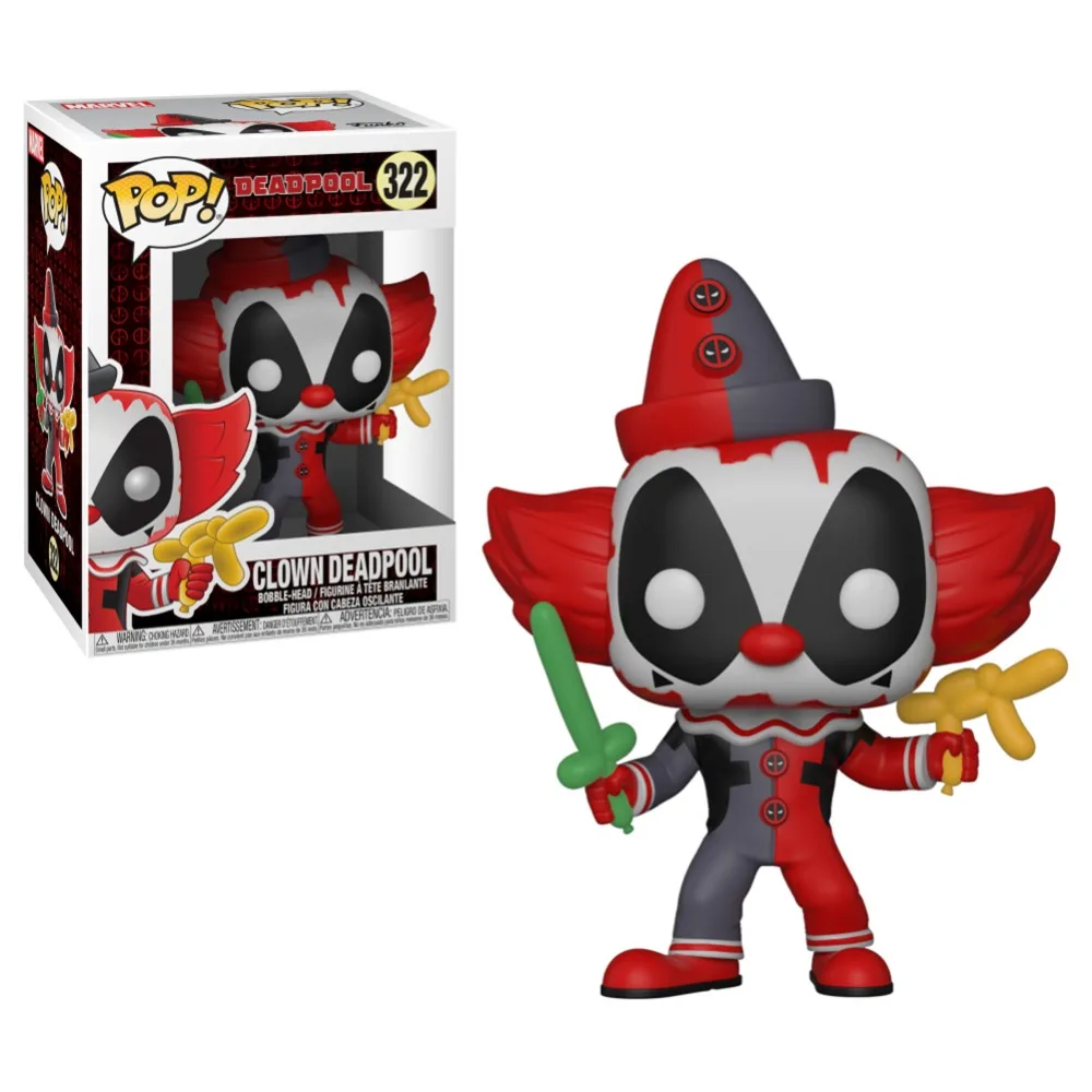 

FUNKO POP Marvel Clown Deadpool 2 Action Figure Model Anime clown deadpool Decoration PVC Collection figure Toys for children