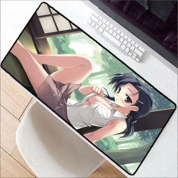 

Large Size 400X900MM Anime Girl Gaming Mouse Pad Laptop Keyboard Mat High Quality Rubber Pad