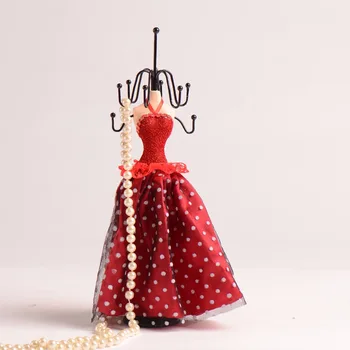 

Zakka Europe Humanoid Model Jewelry Storage Rack Princess Costume Model Earring Necklace Bracelets Holder Fashion Gift For Girls