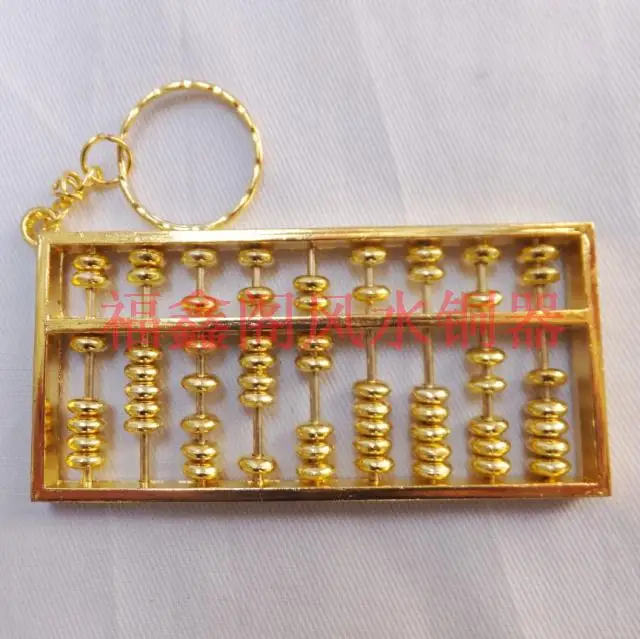 

This Bronze crafts decoration abacus 9 shaft