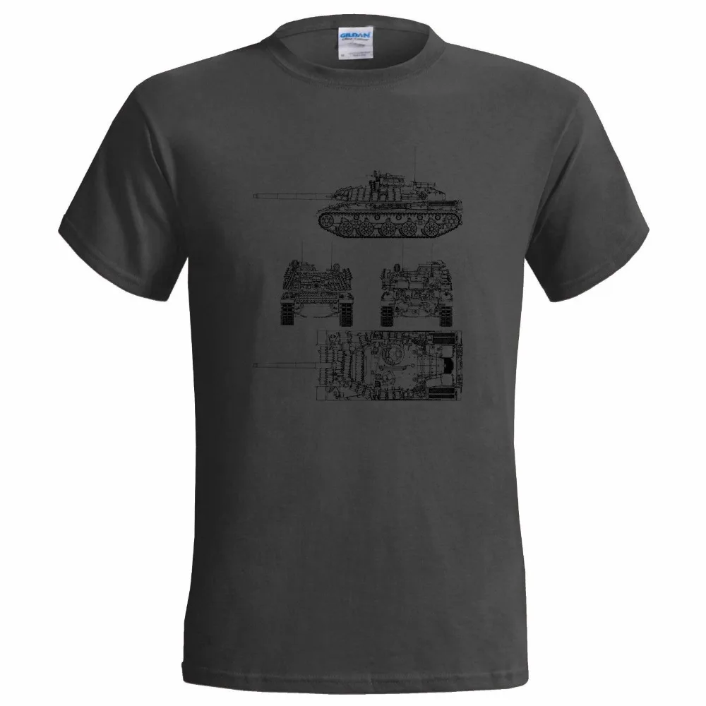 Download T Shirt Summer Style Funny AMX 30 B2 BATTLE TANK BLUEPRINT ...