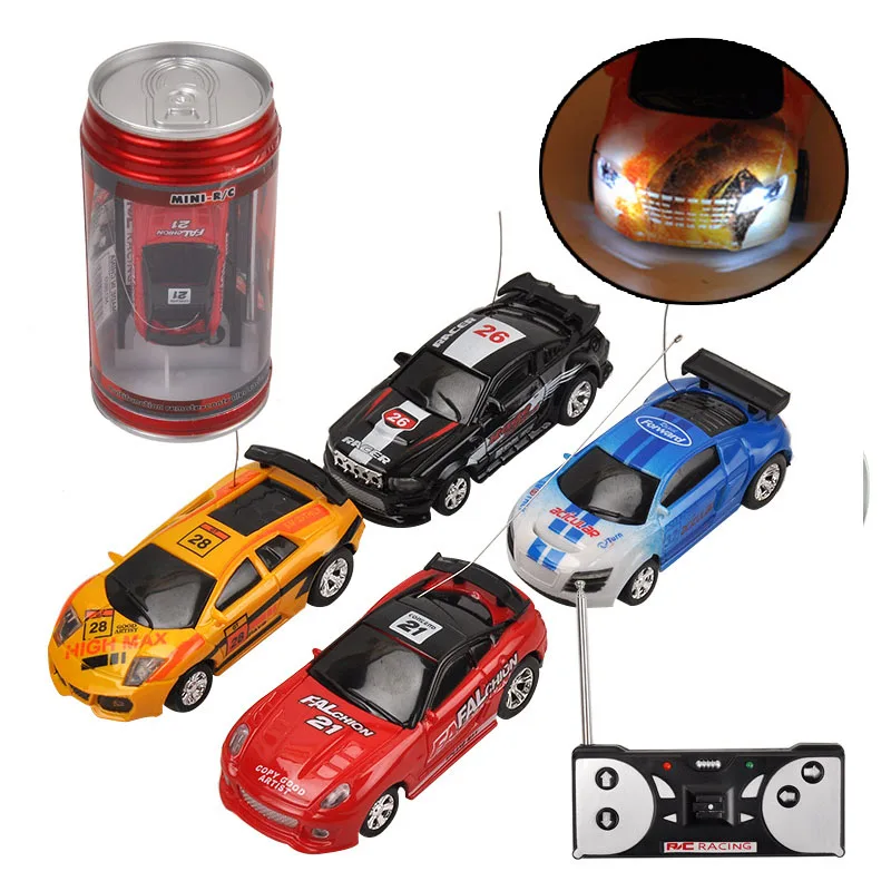 

27/40MHZ Coke Can Mini Car RC Cars Collection radio Control Cars Machine On The Remote Control panel Toys For Boys Kids Gift
