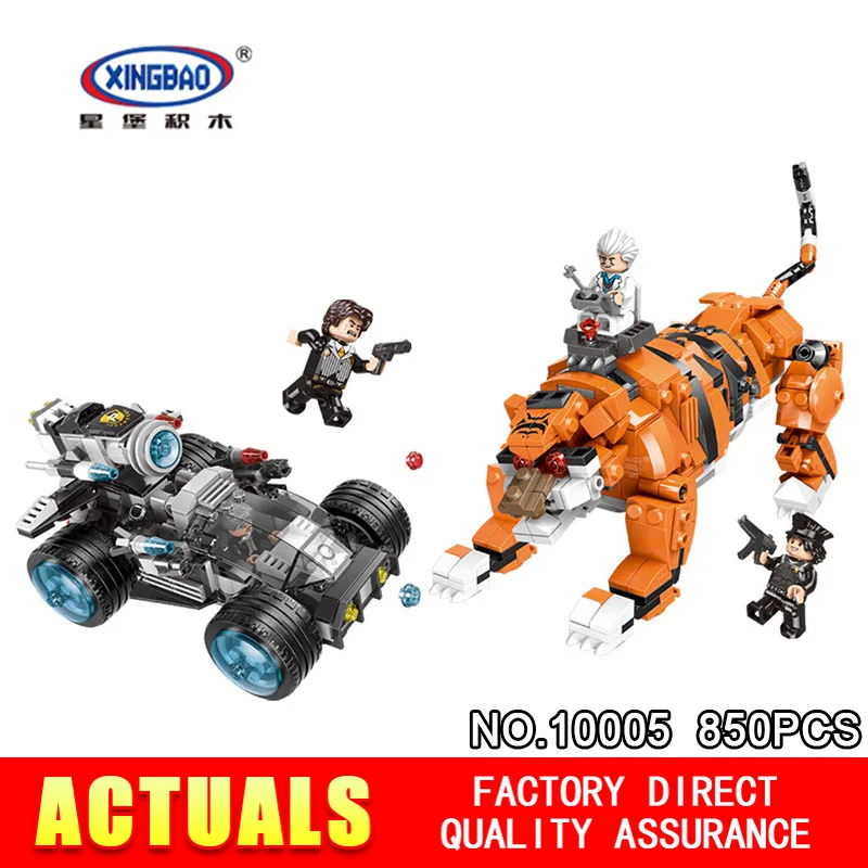 

XINGBAO 10005 City Police Series Stop The Modification of The Tiger Set Building Blocks Bricks Model Gifts Assembled DIY For Kid