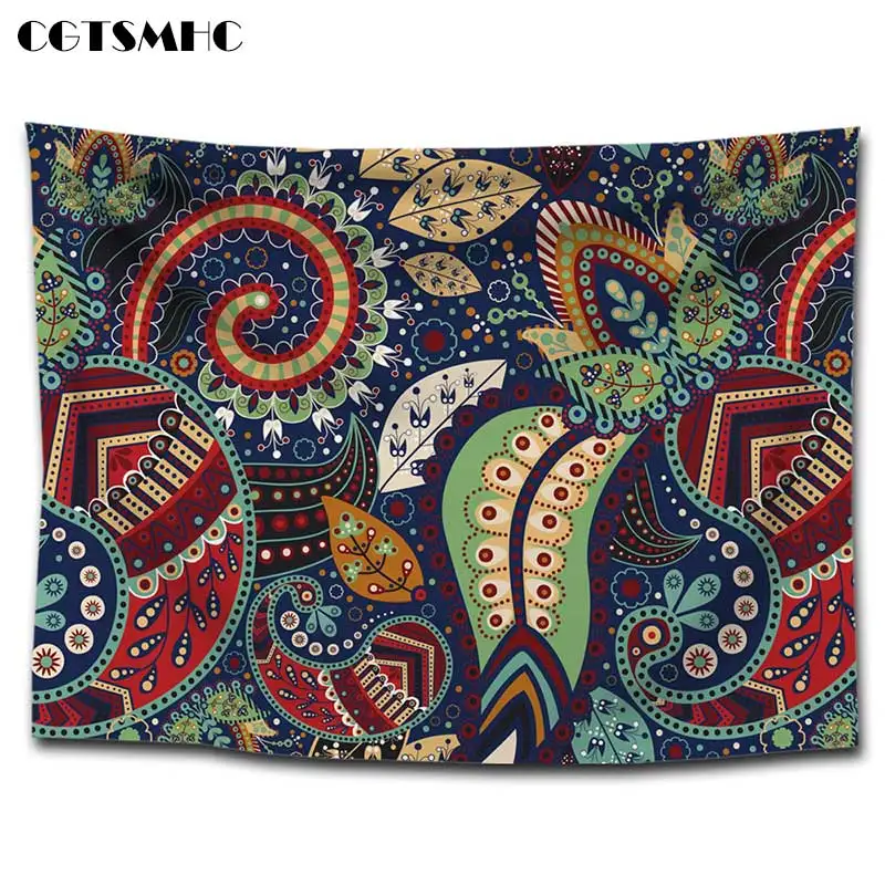 Cgtsmhc Indian Bohemian Mandala Tapestry Wall Hanging Hippie Sandy Beach Throw Rug Blanket Camping Tent Travel Yoga Mattress | Дом и сад