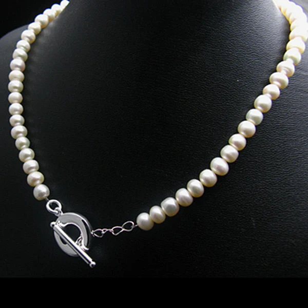 (Min Order 2pcs)Free Shipping Engrave 925 Silver Plated Pearls necklace chains#LSN103 Top-related | Украшения и аксессуары