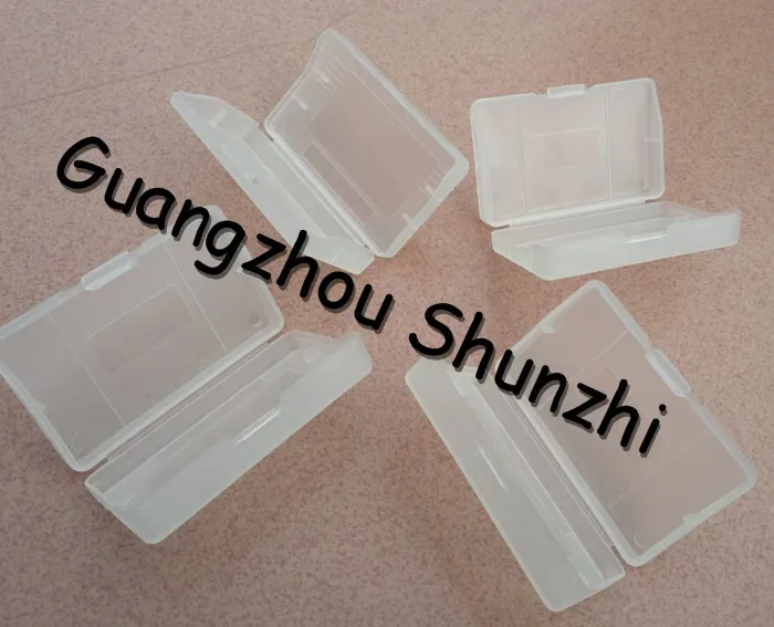 Free Shipping 50pcs LOT Transparent Game Box Case For GBA Game Card case For case Shippingcase 
