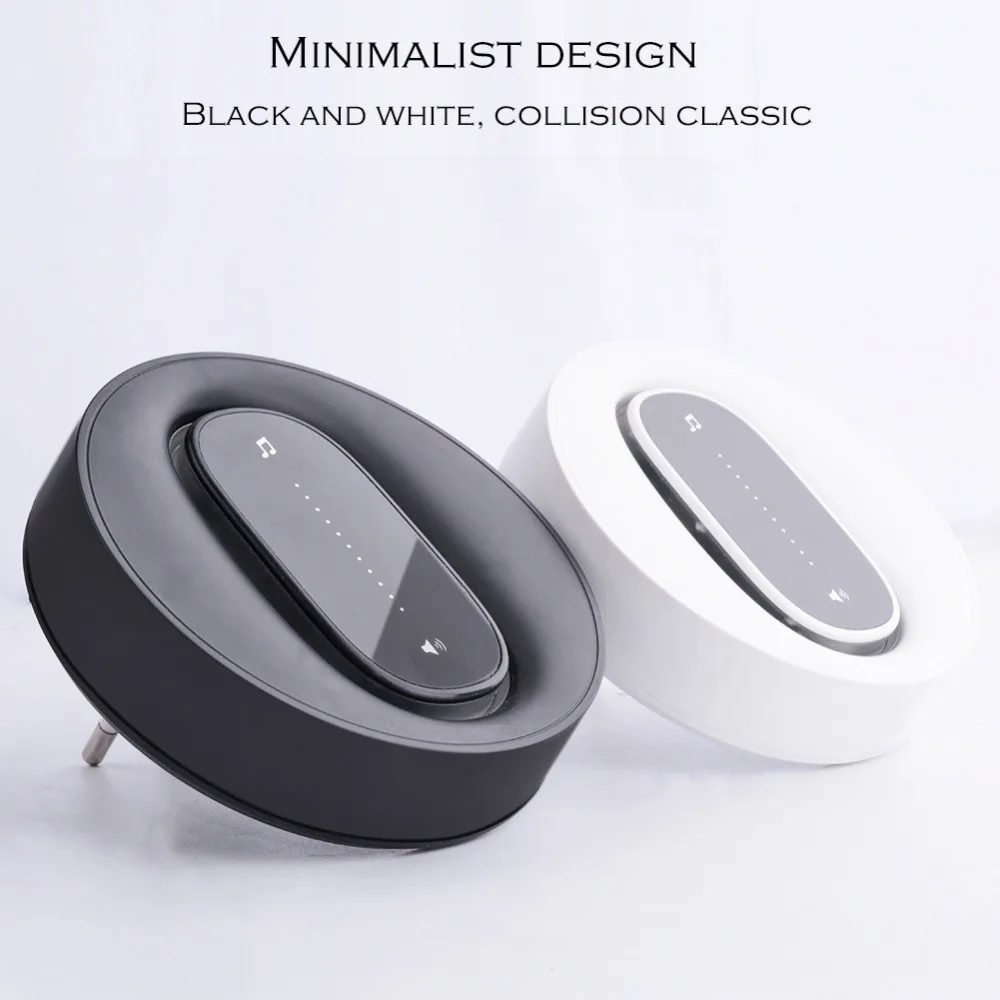 SMATRUL self powered Waterproof Wireless DoorBell night light no battery EU plug home Cordless Door Bell 1 2 button 1 2 Receiver 7