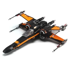 Poe s X wing Fighter legoings Star Wars Building Blocks Assembled font b Toys b font