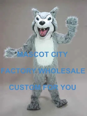 

Fierce Husky Dog Mascot Costume Adult Size Cartoon Character Mascota Mascotte Outfit Suit Fancy Dress Stage Props Free SW710