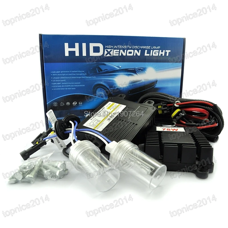 

1Set 75W H7 Kit Xenon HID Fast Bright Quick Start 4300k Car Headlight