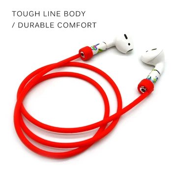 

Anti Lost Silicone Strap Rope Cable Cord String Rope for Apple Airpods 2 2nd Generation Wireless Headphone Accessories 2019