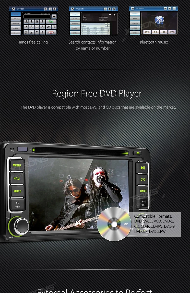 Best 6.2" Car DVD for Toyota Prado 1996-2009 & Tarago 2006-2011 & Terios 2006-2010 & Vitz 2003-2010 with Original UI/Appearance 27