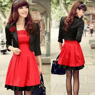 one piece dress with blazer