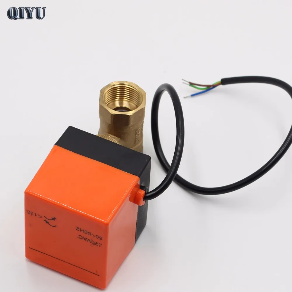 AC 220V DN15 DN20 кондиционер отопление пол мини электрические двухсторонние клапаны