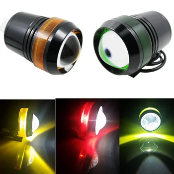 

U3 LED Spot Headlight Laser Gun Eye lamp For Motorcycle Projector Fog Driving Light With Ring Angel Eyes Waterproof 12V-80V