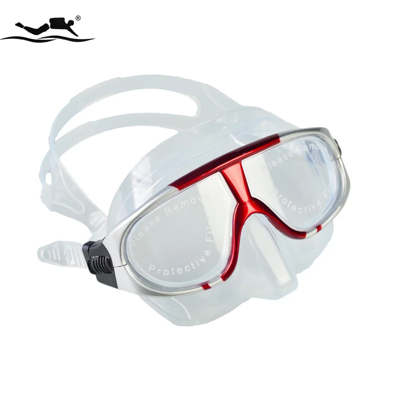 tempered glass silicone Strap&Skirt light and handy adult diving mask M-273