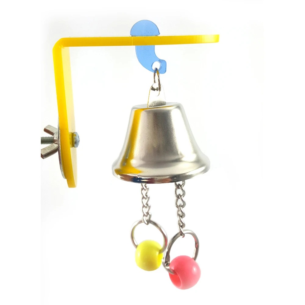 Bird Parrot Toy Chew Toys Large Pet Bells Cage Bell Swing Hanging Bell String Toys Drop Shipping
