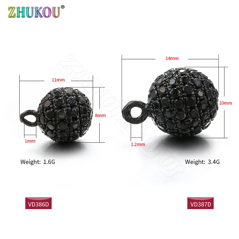 ZHUKOU 10x14 мм круглые геометрические Подвески для изготовления ювелирных изделий