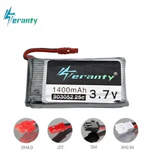 Lipo 1400 v 3.7 mAh Bateria para SYMA X5 X5S X5C X5SC X5SH X5SW M18 H5P HQ898B HQ859B H11D H11C T64 T04 T05 F28 F29 T56 T57 bateria