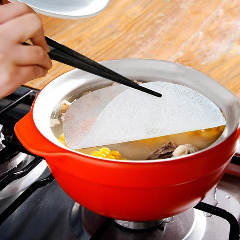 

Oil-absorbent Barbecue Blotting Paper 12-Pack Family Kitchen Soup Baking Oil Filter Paper High Resistant Temperature More Health