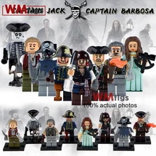 Строительные блоки 10 лотов X0160 Пираты Карибского Гектора барбосса Модель Игрушки Хобби Подарки для детей Кирпичи Marvel