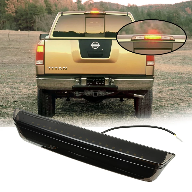 

1x For Nissan Additional Brake Lights LED Third 3rd Brake Light Cargo Lamp Bar Frontier D40 05-16 Titan A60 04-15