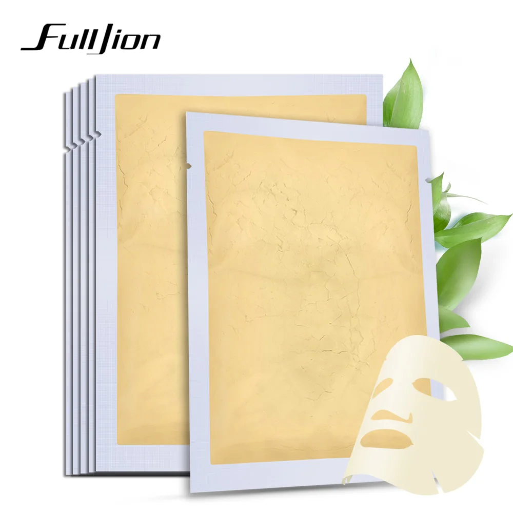 Fulljion 24k Золотая маска порошок коллаген отбеливающие маски для лица увлажняющие лечение акне против морщин маска для лица для ухода за кожей