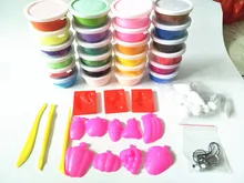 24 Colors Air Dry Colored Clay Cold Porcelain font b Play b font font b Dough
