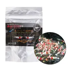 1 saco de peixe comida de cristal camarão aquário peixes tanque de peixes tronco de trigo bactérias nutrição bom para crescer Dec-6A
