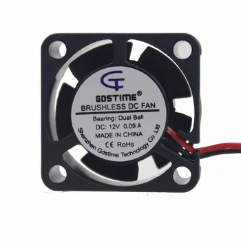 

Gdstime 5 Pieces DC 12V 25x25x10mm 2510B Dual Ball Bearing Small Mini Brushless Cooling Fan Laptop 25mm 2 Pin 2.0 Cooler