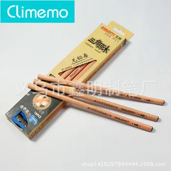 

Climemo HBTriangle Writing Pencil Log-colored Environmental Protection Lead-free Poisonous Wood Writing Pen,pencils for school