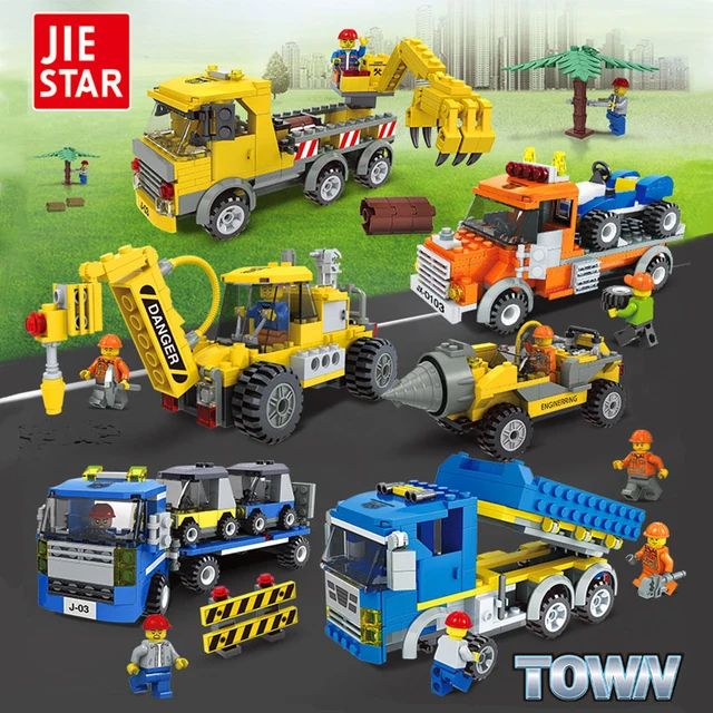 aliexpress com buy jie star city engineering series building