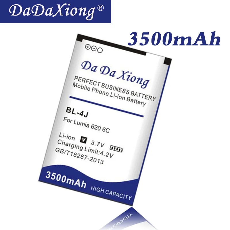 Аккумулятор Da Xiong 3500 мАч BL4J для Nokia Lumia 620 батарея C6 телефона с сенсорным экраном 3G