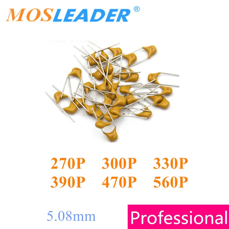 Mosleader 5 08 мм CT4 монолитный керамический конденсатор 1000 шт. 270P 300P 330P 390P 470P 560P 271K 301K 331K