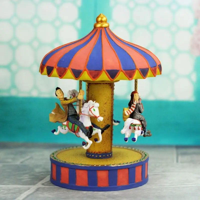 

Free shipping A few meters merry-go-round music box - rotating music box - Christmas gift birthday gift - arts and crafts
