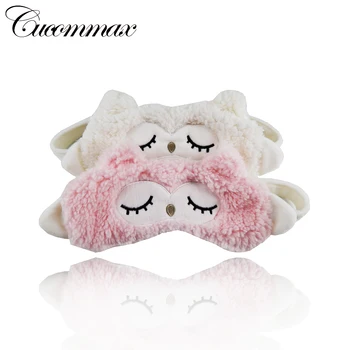 

Cucommax 1 pc Sheep Style Relaxing Eyeshade Sleeping Mask Black Mask Bandage on Eyes for Sleeping-MSK47