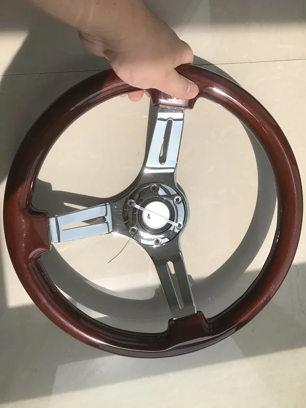 350 мм Дерево Phoebe рулевое колесо гоночный руль три racing Phoebe|phoebe| |