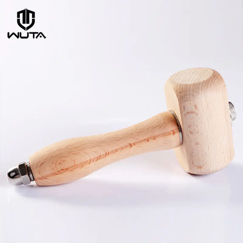 WUTA Beech Wood Mallet Leather Craft Working Wood Carving Hammer Sew