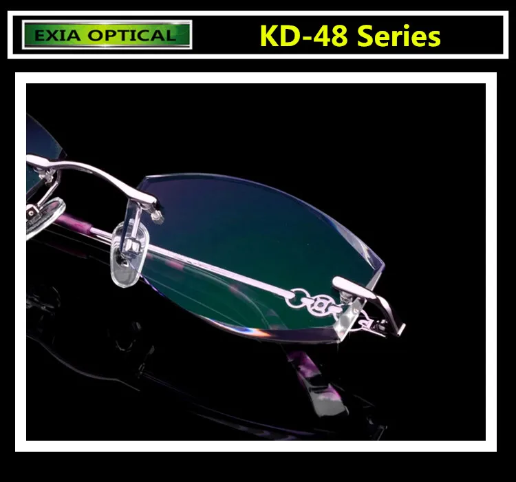 Women Eyeglasses Frame with MR 8 1.61 Lenses Ophthalmic Tinted Color