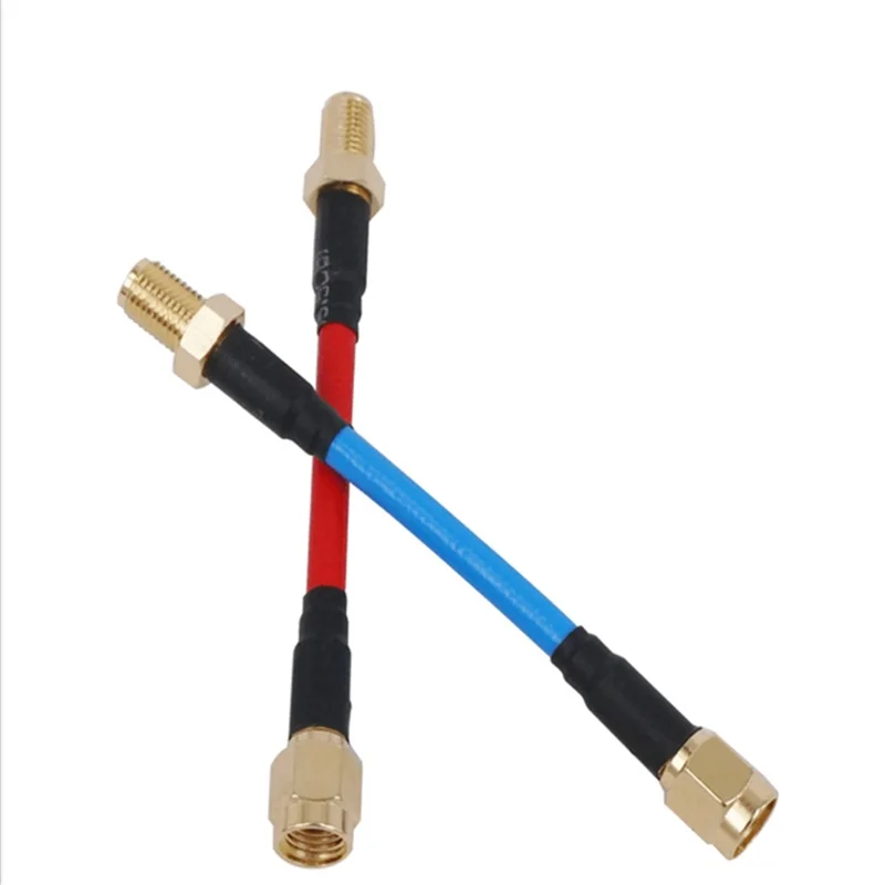 

Aomway CBA004 80mm FPV Antenna Extension Cord Wire For Helicopter RC Transmitter Red RP-SMA Male Blue SMA Male