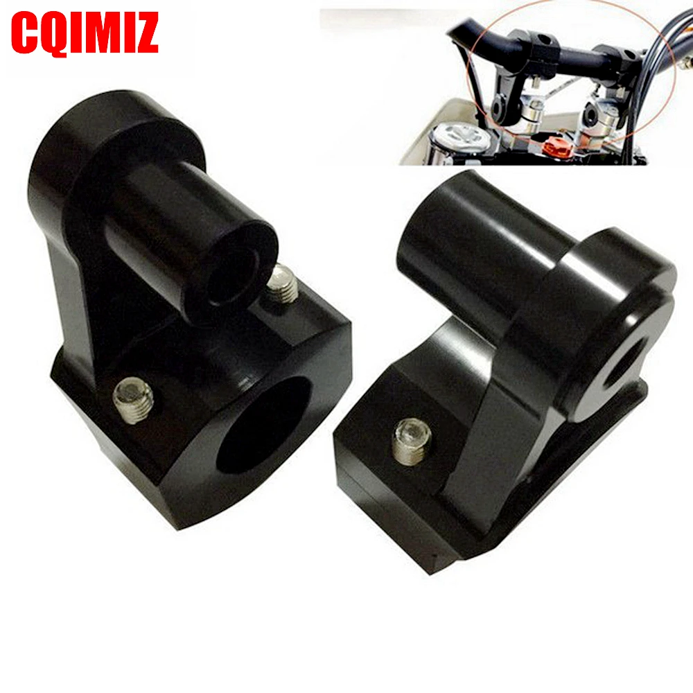 Universal Black 2 Inch Pivoting Motorcycle Handlebar Riser For 22mm/28mm Bars Clamp | Автомобили и мотоциклы