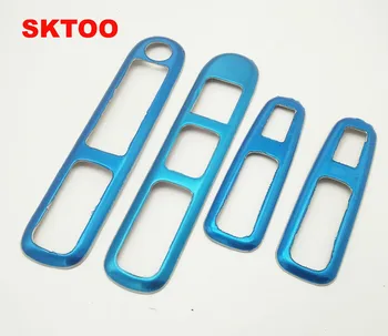 

SKTOO FOR Peugeot 3008 modified special decorative glass lifter switch / armrest box refit the interior light bar